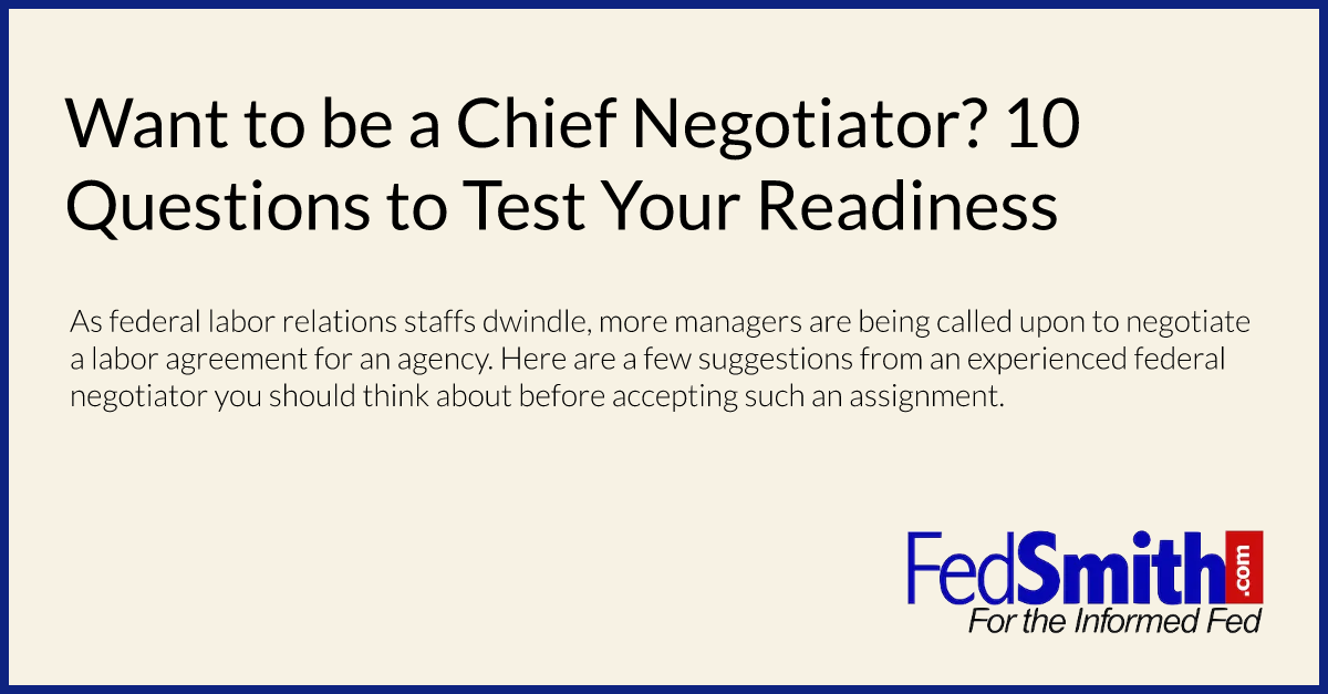 Want To Be A Chief Negotiator 10 Questions To Test Your Readiness 4961