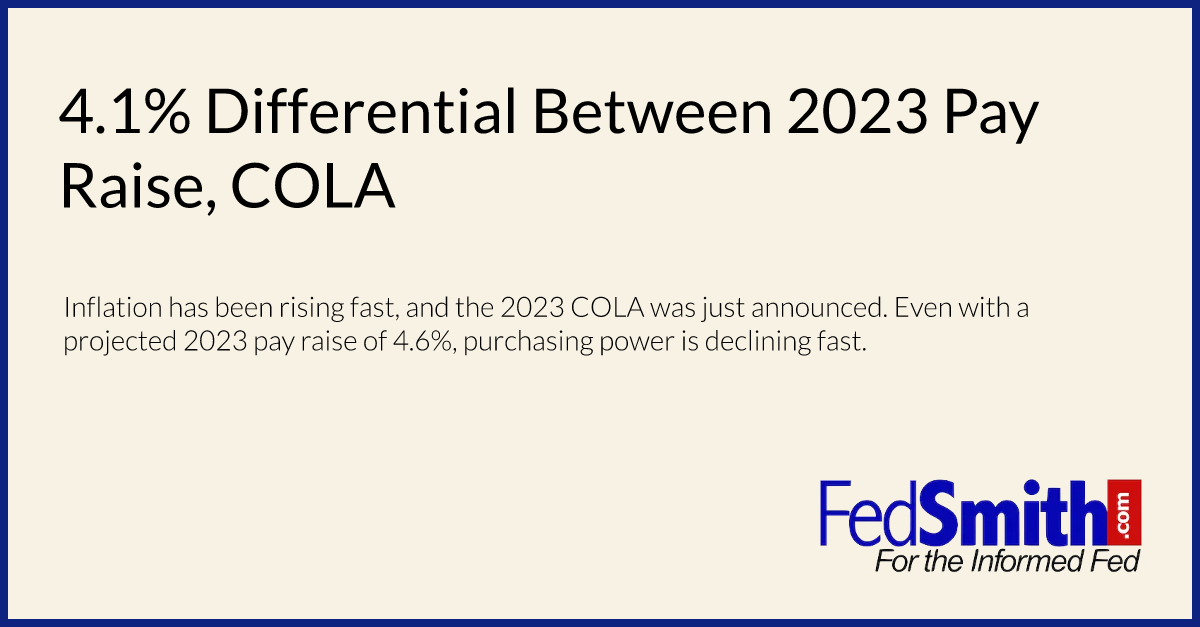 4.1 Differential Between 2023 Pay Raise, COLA