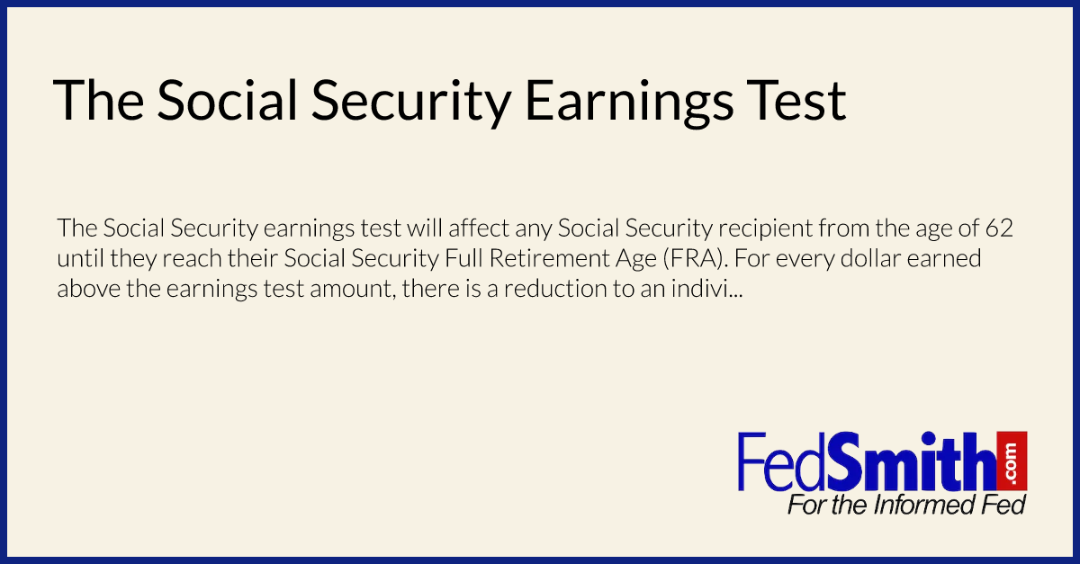 The Social Security Earnings Test