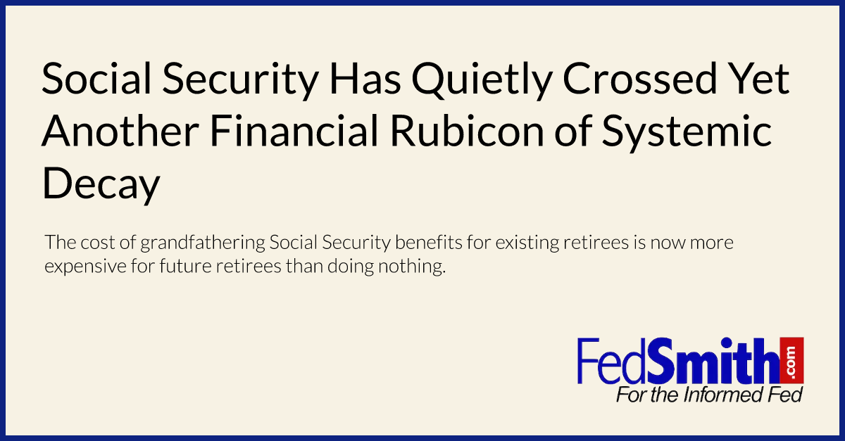 Social Security Has Quietly Crossed Yet Another Financial Rubicon Of