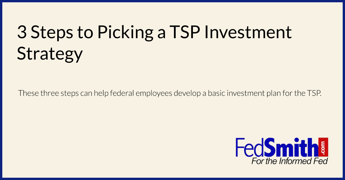 3 Steps To Picking A TSP Investment Strategy