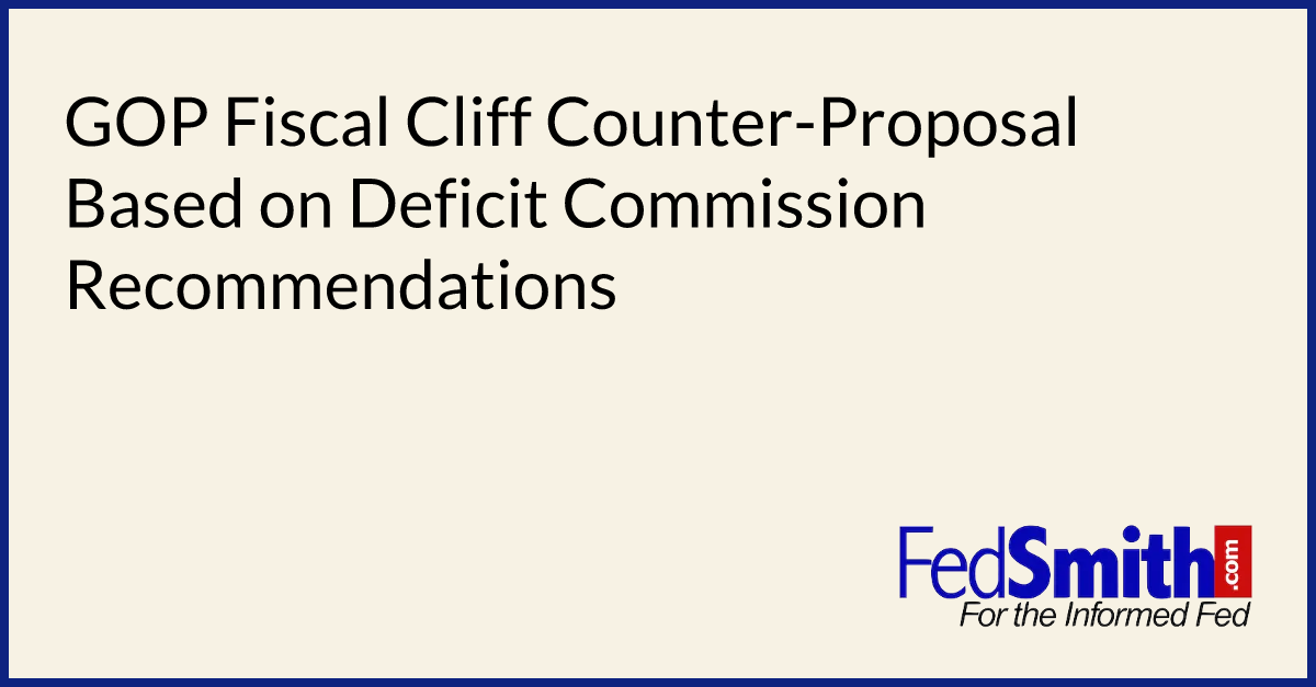 GOP Fiscal Cliff CounterProposal Based On Deficit Commission