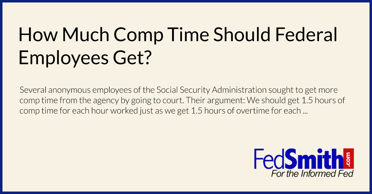 comp travel time federal employees