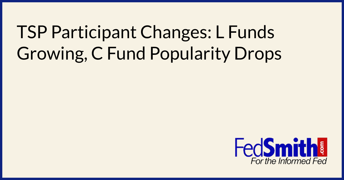 TSP Participant Changes L Funds Growing, C Fund Popularity Drops